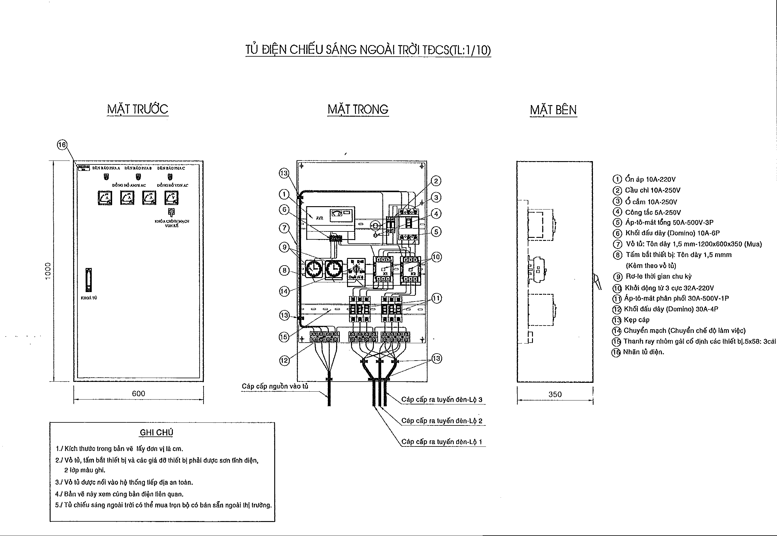 Ảnh: Sơ đồ đấu nối tủ điện chi tiết Ảnh: Sơ đồ đấu nối tủ điện chi tiết