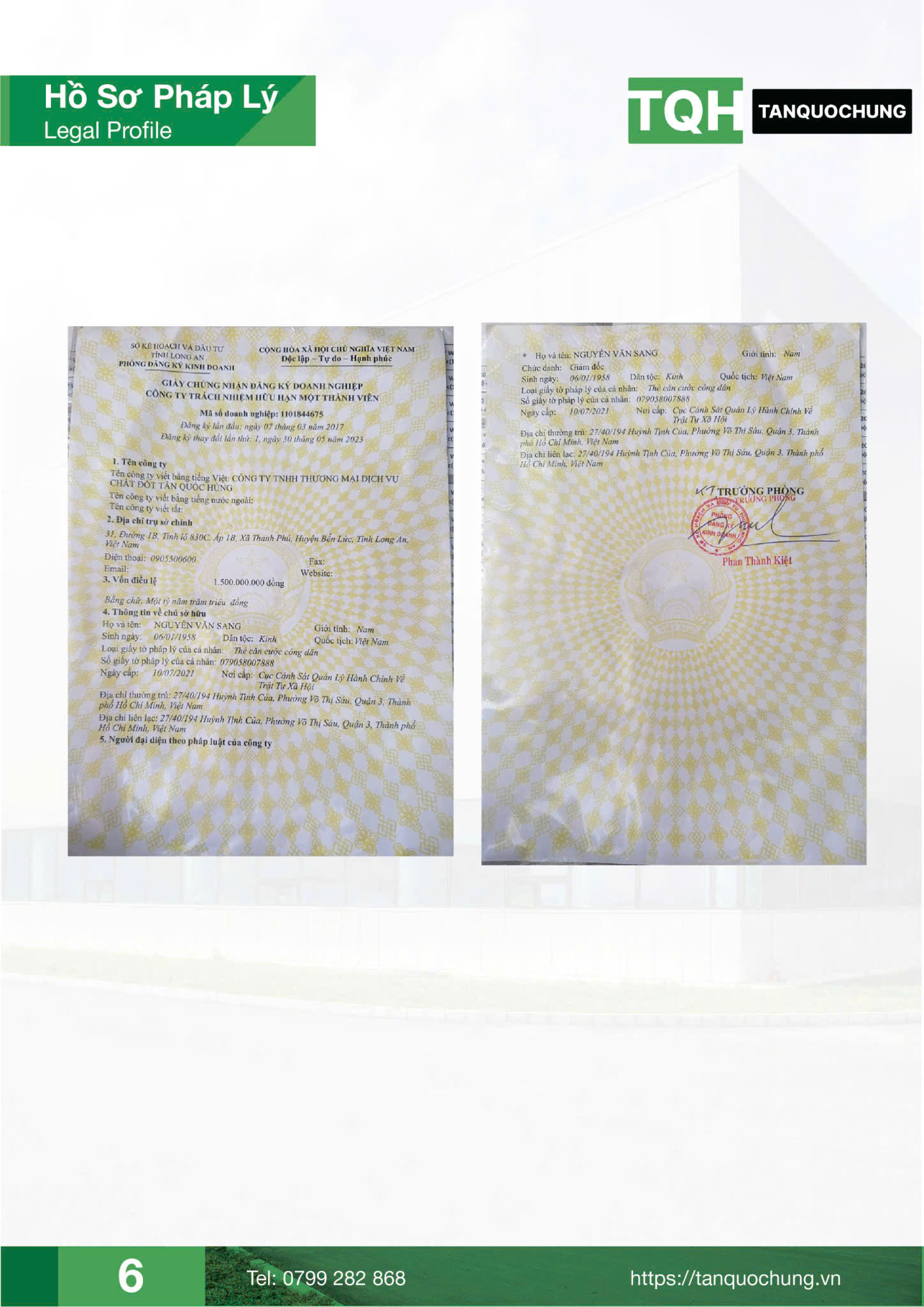 Giới thiệu 6 HSNL 6