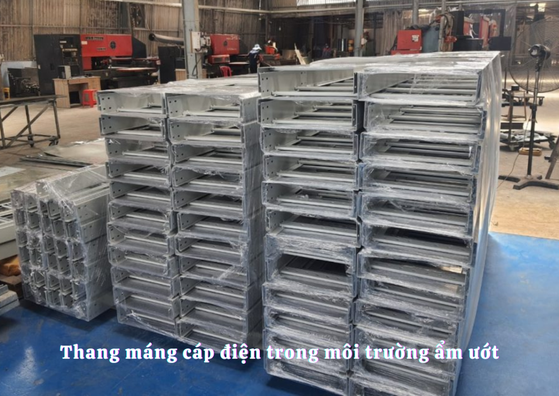 Thang máng cáp điện trong môi trường ẩm ướt