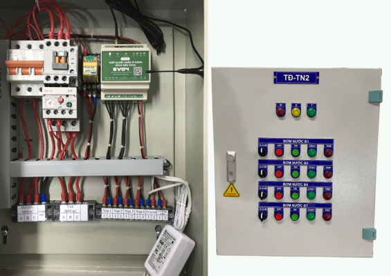 tủ điện điều khiển động cơ bơm nước tự động