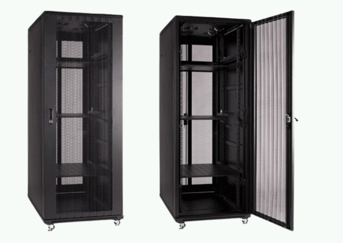 Tủ rack 42U cửa lưới thông thoáng có ray trượt - Tân Quốc Hùng chuyên ...