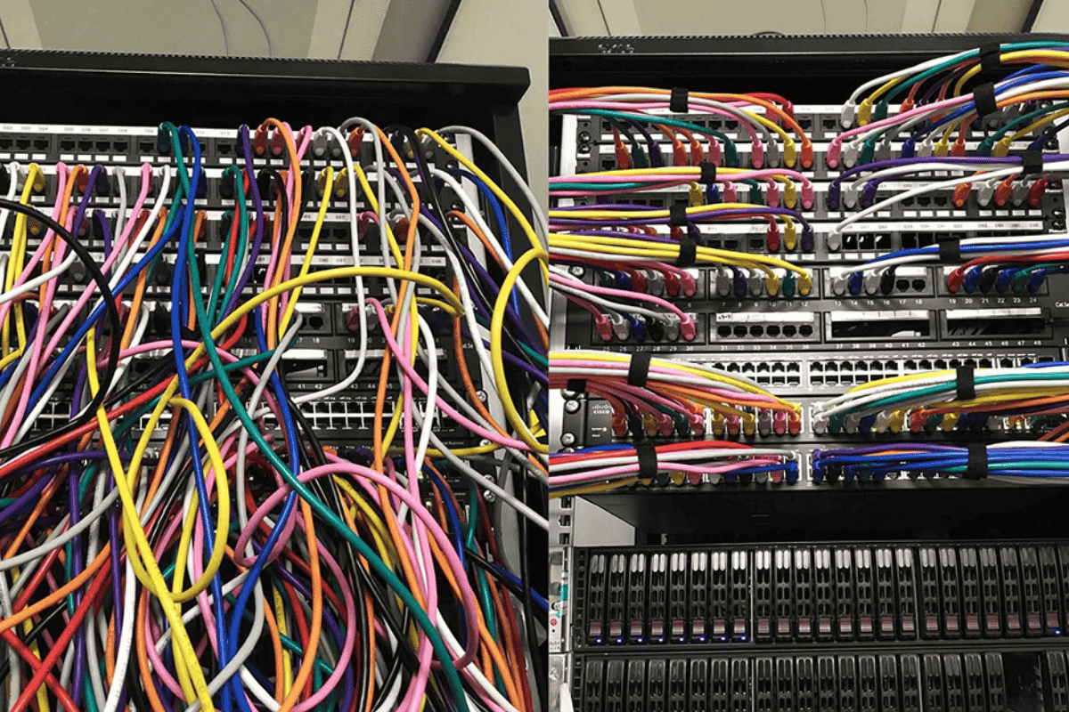 Bỗ trí dây điện trong tủ Rack hợp lý