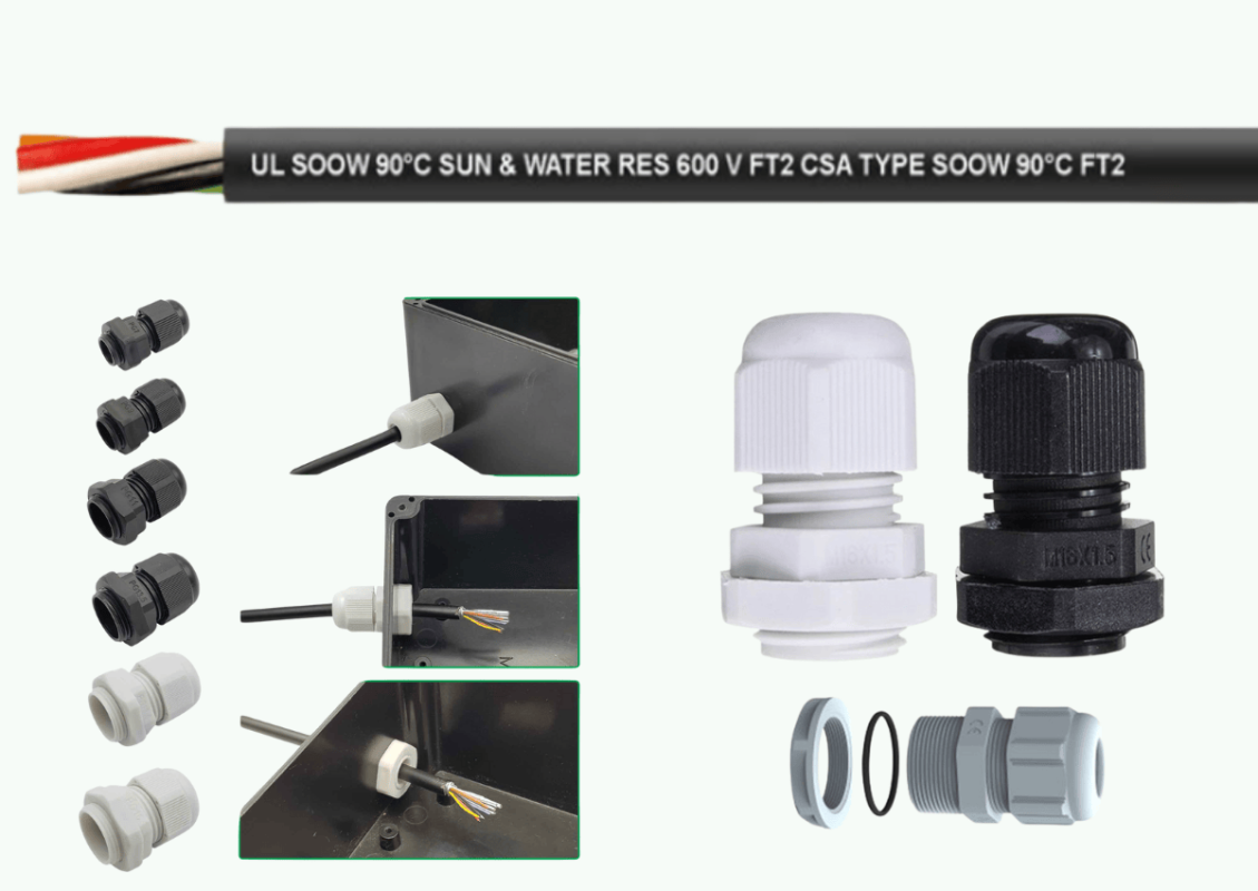 Tủ cáp mạng ngoài trời chịu được thời tiết khắc nghiệt IP66 4 Cáp và phụ kiện chống nước