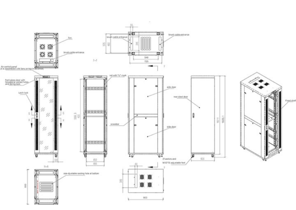 Cấu tạo và thông số kỹ thuật cơ bản tủ rack