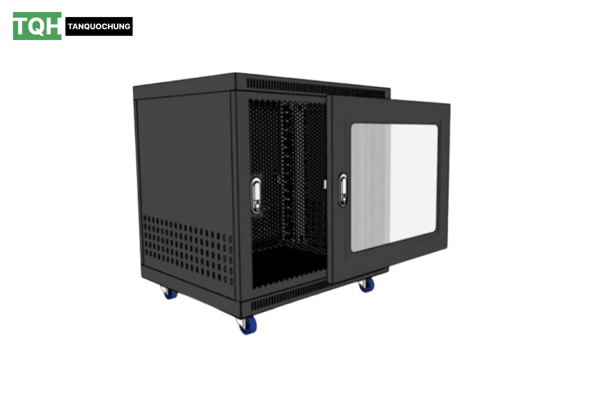 Tủ rack 10U phù hợp cho phòng kỹ thuật nhỏ 3 Tủ rack 10U có thanh trượt