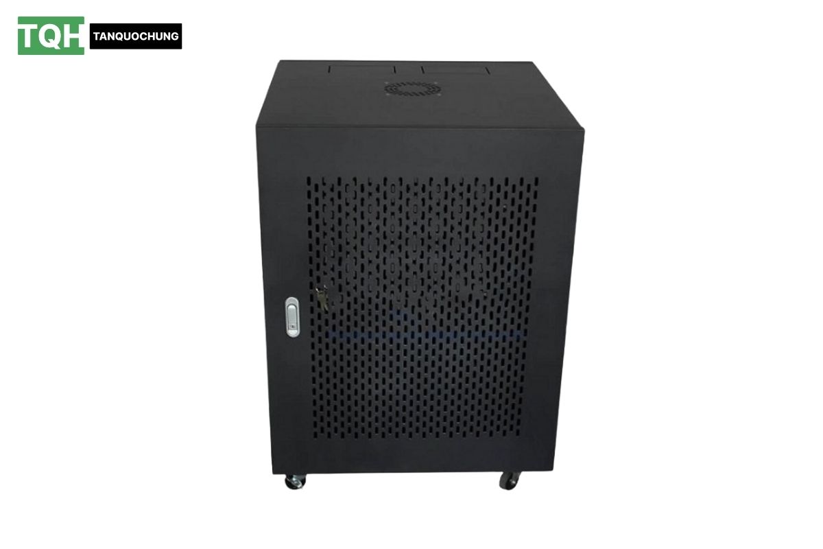 Tủ rack 15U chuẩn 19 inch| Giải pháp gọn gàng và an toàn cho hệ thống mạng 4 Tủ rack 15U cửa ray lưới