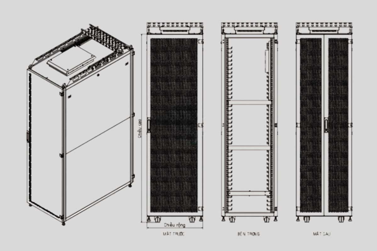 Tiêu chuẩn đảm bảo hiệu suất của tủ rack trong doanh nghiệp vừa và nhỏ