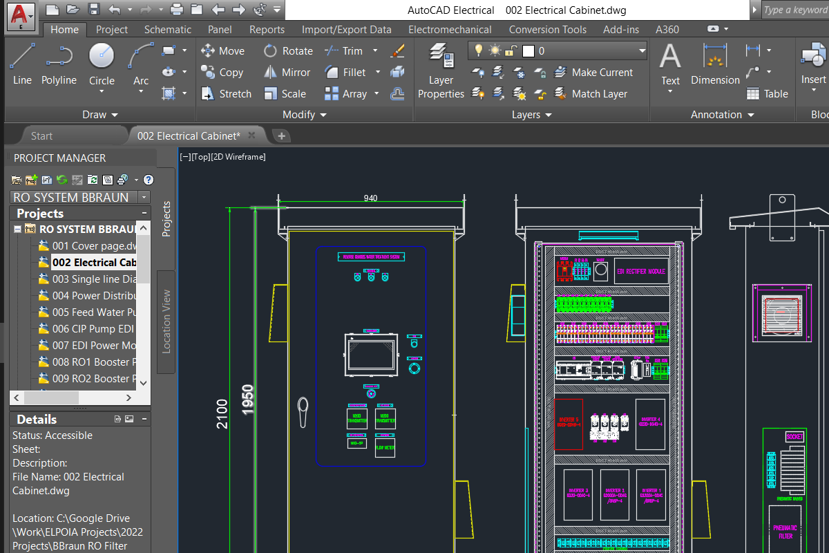Vẽ tủ điện trên AutoCad tiện lợi, nhanh chóng